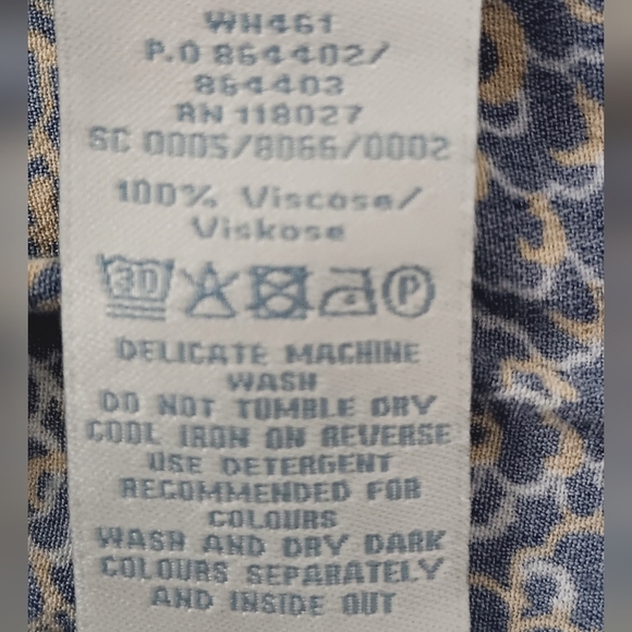 Boden Elegant Sleeveless Multicolor Patterned Dress With Zipper On Side  Size 10 - Picture 10 of 11